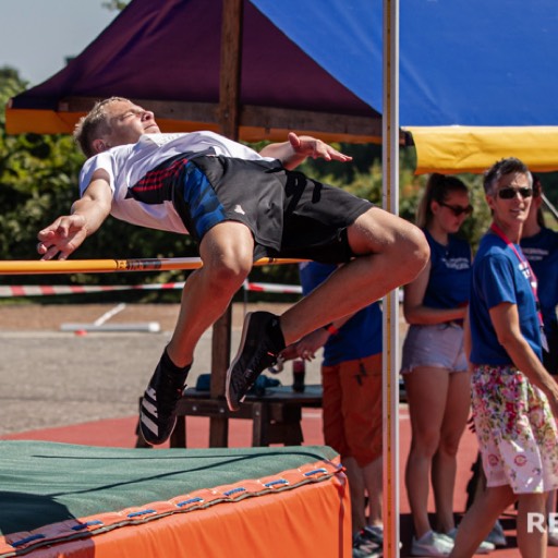 Mehrkampf Schweizer Meisterschaft 2020 von Swiss Athletics in Langenthal. Hochsprung