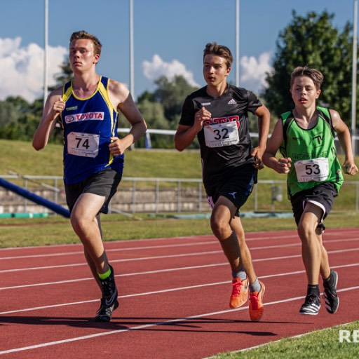 Mehrkampf Schweizer Meisterschaft 2020 von Swiss Athletics in Langenthal. 1000 Meter Lauf